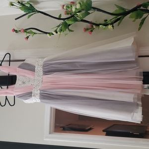 Girl 5,Bonnie Jean , Sequins Mesh Dress,